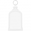 Lanterne LED rectangulaire sublimable - Blanche