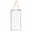 Fotopanel colgante de pizarra sublimable - Rectangular vertical de 30x15cm brillo