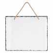 Fotopanel colgante de pizarra sublimable - rectangular forma horizontal de 25x30cm brillo