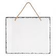 Fotopanel colgante de pizarra sublimable - Rectangular horizontal de 25x30cm brillo