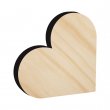 Sublimable Natural Wood Heart MDF15 Photo Panel - 16.5x18.5cm