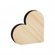 Sublimable Natural Wood Heart MDF15 Photo Panel  - 12x14cm