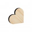 Sublimable Natural Wood Heart MDF15 Photo Panel - 8x9cm