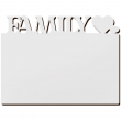 Sublimation Family MDF Photo Panel 3mm - 15x20cm - Model 1