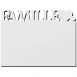Sublimation Famille MDF Photo Panel 3mm - 15x20cm - Model 1