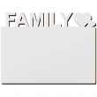 Sublimation Family MDF Photo Panel 3mm - 15x20cm - Model 3