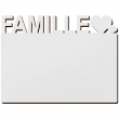 Sublimation Famille MDF Photo Panel 3mm - 15x20cm - Model 3