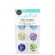 Foil Flakes - Set of 6 cool assorted colours