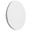Housse de coussin de chaise en lin sublimable Blanc/Gris - Ø41cm