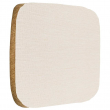 Housse de coussin de chaise en lin sublimable Beige/Marron - 40x40cm