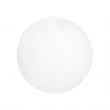 Housse de coussin ronde en peluche sublimable avec rabat - Ø19cm