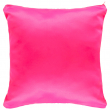 Sublimation Satin Effect Cushion Cover with Fuchsia Coloured Back