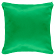 Housse de coussin simili satin sublimable avec dos couleur verte