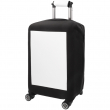 Sublimation Suitcase Cover - Black with Blank Front and Pocket