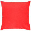 Sublimation Plush Cushion Cover with Coloured Back - Red