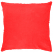 Housse de coussin en peluche sublimable avec dos couleur rouge