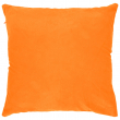 Housse de coussin en peluche sublimable avec dos couleur orange