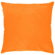 Housse de coussin en peluche sublimable avec dos couleur orange