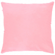 Housse de coussin en peluche sublimable avec dos couleur rose