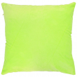 Housse de coussin en peluche sublimable avec dos couleur vert lime clair