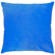 Housse de coussin en peluche sublimable avec dos couleur bleue
