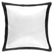 Housse de coussin noire sublimable 45x45cm