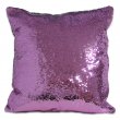 Sublimation Sequin Cushion Cover with White Reverse - Purple/White