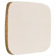 Housse de coussin de chaise en lin sublimable Beige/Marron - 40x40cm