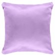 Housse de coussin simili satin sublimable avec dos couleur violette