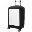 Housse de valise noire sublimable avec poche et espace blanc