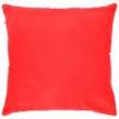 Sublimation Plush Cushion Cover with Coloured Back - Red