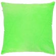 Sublimation Plush Cushion Cover with Coloured Back - Lime Green