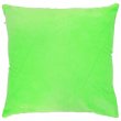 Housse de coussin en peluche sublimable avec dos couleur vert lime