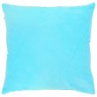 Sublimation Plush Cushion Cover with Coloured Back - Light Blue