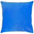 Sublimation Plush Cushion Cover with Coloured Back - Blue