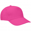 Gorra 5 paneles algodón Fucsia