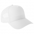 Gorra bicolor algodón con rejilla Rapper Cotton - Blanca/Blanca