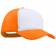 Casquette bicolore sublimable - Orange / Blanc