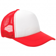 Gorra bicolor para sublimación - Rojo/Blanco