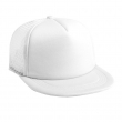 Casquette à visière plate blanche sublimable