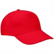 Gorra 5 paneles algodón Rojo