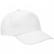 5 Panel Cotton Cap White