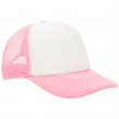Gorra bicolor infantil rosa y blanca sublimable