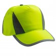 Gorra 5 paneles reflectante sublimable color amarillo