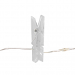 Guirnalda 40 luces con 16 pinzas pequeñas transparentes para fotos