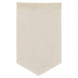 Banderín de lino sublimable para guirnaldas - 1 pico - 12x20cm