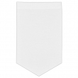 Banderín de raso sublimable para guirnaldas - 1 pico - 12x20cm