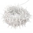 White garland for Christmas tree with flashing white LED lights