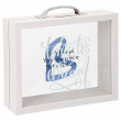 Money Box Suitcase Photo Frame - White