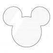 Magnet Mickey acrylique 7x6cm sublimable